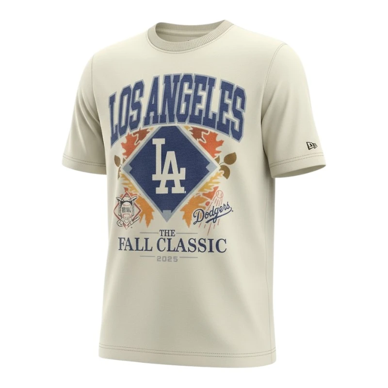 Los Angeles Dodgers Cream Fall Classic New Era T-Shirt