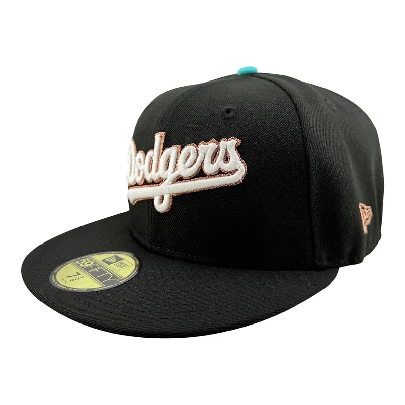 Los Angeles Dodgers Black Script Viva Patch Grey UV New Era 59FIFTY Fitted Hat