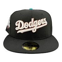 Los Angeles Dodgers Black Script Viva Patch Grey UV New Era 59FIFTY Fitted Hat