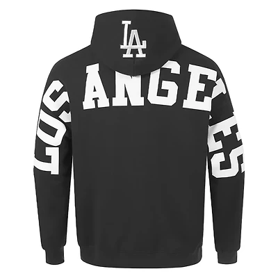 Los Angeles Dodgers Black Wingspan Drop Shoulder Pro Standard Fleece Hoodie