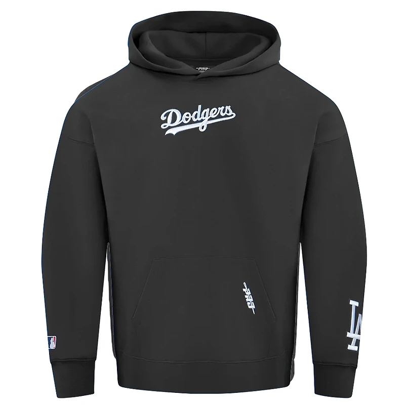 Los Angeles Dodgers Black Wingspan Drop Shoulder Pro Standard Fleece Hoodie