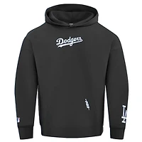 Los Angeles Dodgers Black & Royal Blue Wingspan Drop Shoulder Pro Standard Fleece Hoodie