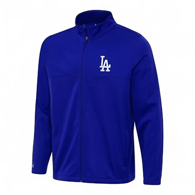 Los Angeles Dodgers Royal Blue Links 2 Antigua Mens Full Zip Golf Jacket