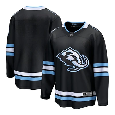 Utah Mammoth Black Fanatics Home Blank Breakaway Jersey