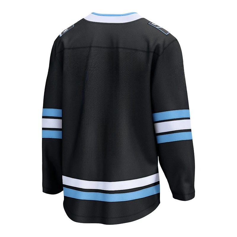 Utah Mammoth Black Fanatics Home Blank Breakaway Jersey