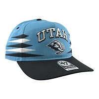 Utah Mammoth Mountain Blue and Black Diamond Cut '47 Hitch Snapback Hat
