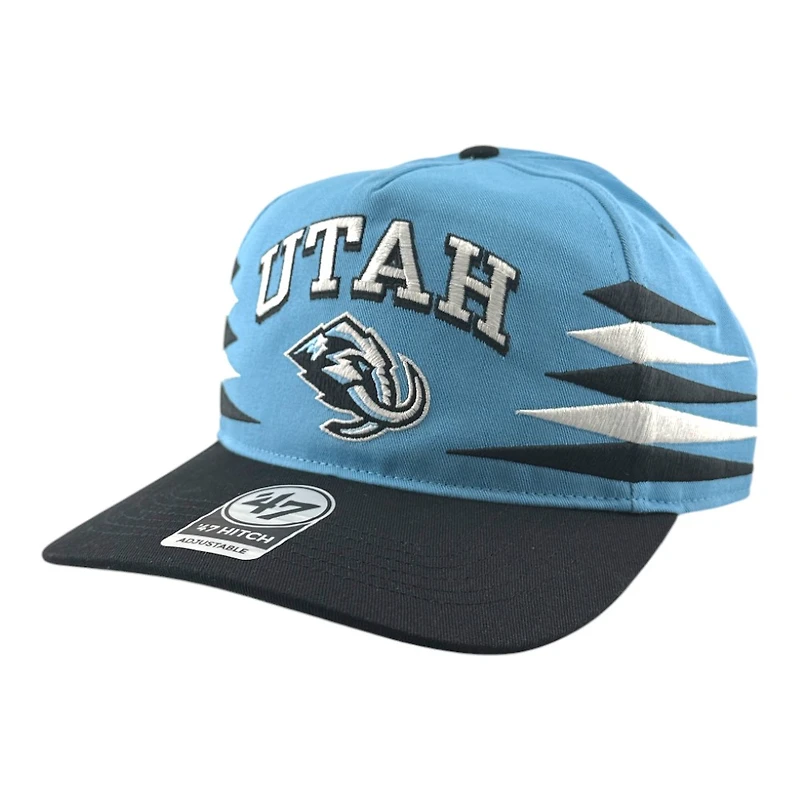 Utah Mammoth Mountain Blue and Black Diamond Cut '47 Hitch Snapback Hat