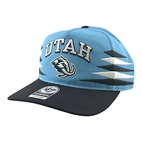 Utah Mammoth Mountain Blue and Black Diamond Cut '47 Hitch Snapback Hat