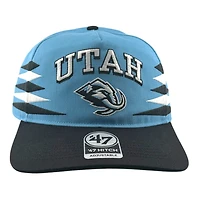 Utah Mammoth Mountain Blue and Black Diamond Cut '47 Hitch Snapback Hat