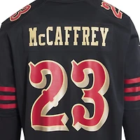 San Francisco 49ers Christian McCaffrey Black 2025 Rivalries Collection Nike Game Jersey