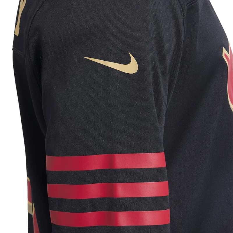 San Francisco 49ers Christian McCaffrey Black 2025 Rivalries Collection Nike Game Jersey