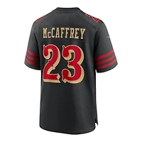 San Francisco 49ers Christian McCaffrey Black 2025 Rivalries Collection Nike Game Jersey