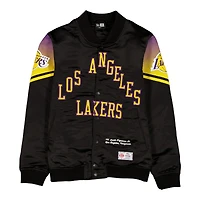 Los Angeles Lakers Black 2025 City Edition New Era Full Snap Jacket