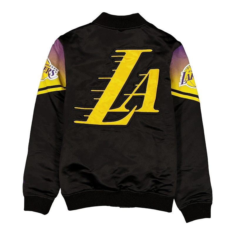 Los Angeles Lakers Black 2025 City Edition New Era Full Snap Jacket