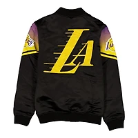 Los Angeles Lakers Black 2025 City Edition New Era Full Snap Jacket