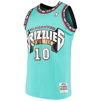 Mike Bibby Vancouver Grizzlies Mitchell & Ness 1998-99 Turquoise Hardwood Classics Swingman Jersey