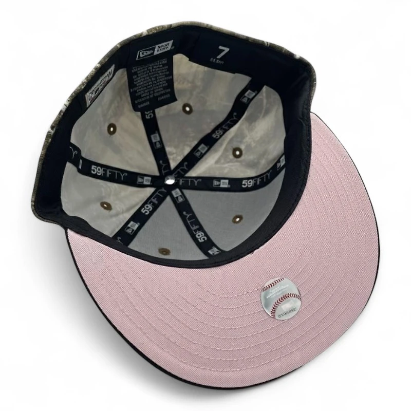 Texas Rangers Realtree and Black 40th Anniversary Patch Pink UV New Era 59FIFTY Fitted Hat