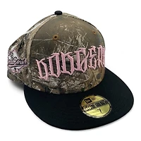 Los Angeles Dodgers Realtree and Black 1988 World Series Patch Pink UV New Era 59FIFTY Fitted Hat