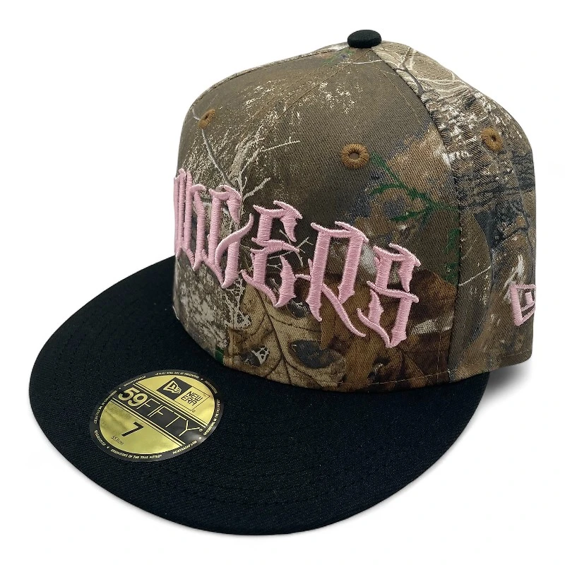 Los Angeles Dodgers Realtree and Black 1988 World Series Patch Pink UV New Era 59FIFTY Fitted Hat
