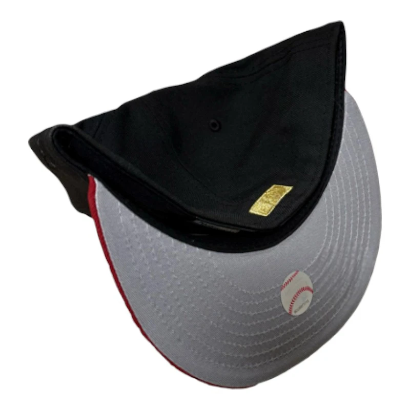 Seattle Mariners Black 40th Anniversary Patch Grey UV New Era 59FIFTY Fitted Hat