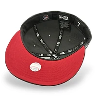 Los Angeles Dodgers Graphite and Black 8 Side Patch Red UV New Era 59FIFTY Fitted Hat