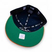 Denver Broncos Oceanside Blue Orange 2T Leon the Lab 1997 Pro Bowl Patch Cardinal UV New Era 59FIFTY Fitted Hat