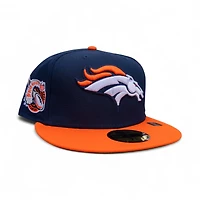 Denver Broncos Oceanside Blue Orange 2T Leon the Lab 1997 Pro Bowl Patch Cardinal UV New Era 59FIFTY Fitted Hat
