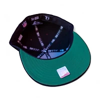 Las Vegas Raiders Black Leon the Lab Superbowl XI Patch Green UV New Era 59FIFTY Fitted Hat