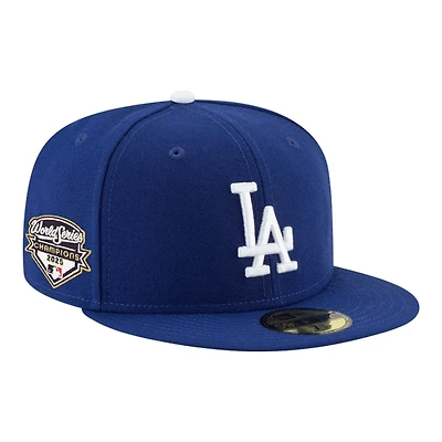 Los Angeles Dodgers Royal Blue 2025 World Series Champions Side Patch New Era 59FIFTY Fitted Hat