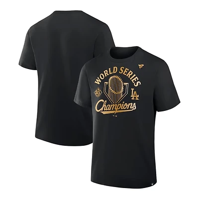 Los Angeles Dodgers Black 2025 World Series Champions Locker Room Parade Fanatics T-Shirt