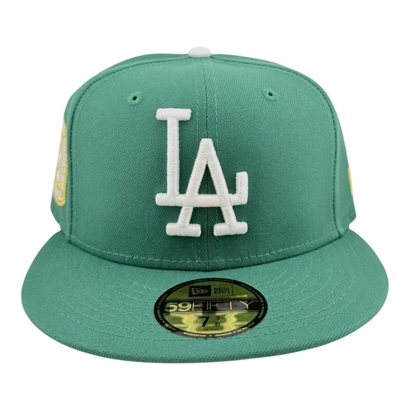 Los Angeles Dodgers Emerald Green 8x Champs Patch Grey UV New Era 59FIFTY Fitted Hat