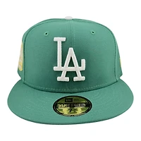 Los Angeles Dodgers Emerald Green 8x Champs Patch Grey UV New Era 59FIFTY Fitted Hat
