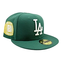 Los Angeles Dodgers Emerald Green 8x Champs Patch Grey UV New Era 59FIFTY Fitted Hat