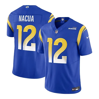 Los Angeles Rams Puca Nacua Royal Blue Nike Vapor F.U.S.E Limited Jersey