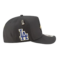 Los Angeles Dodgers Charcoal Gray 2025 World Series Champions Locker Room Parade New Era 9FIFTY A-Frame Snapback Hat