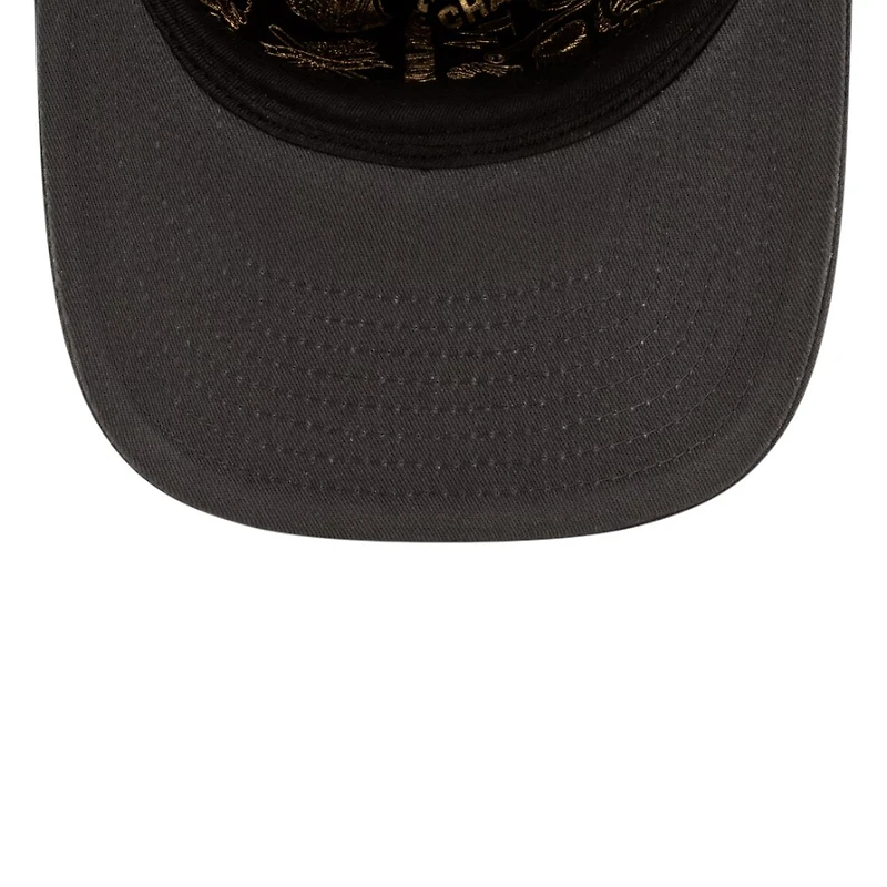 Los Angeles Dodgers Charcoal Gray 2025 World Series Champions Locker Room Parade New Era 9FIFTY A-Frame Snapback Hat