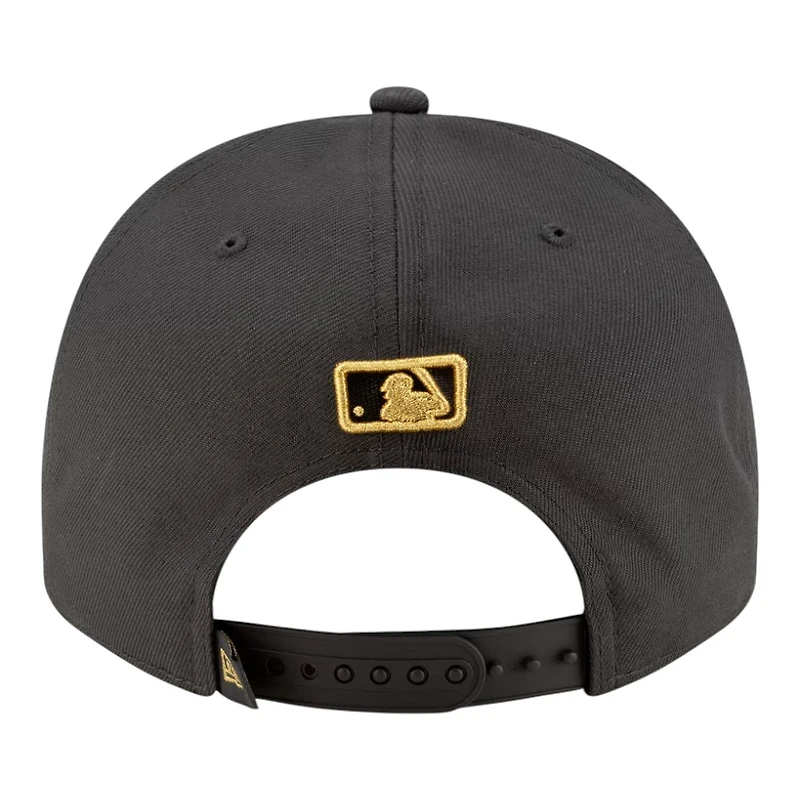 Los Angeles Dodgers Charcoal Gray 2025 World Series Champions Locker Room Parade New Era 9FIFTY A-Frame Snapback Hat