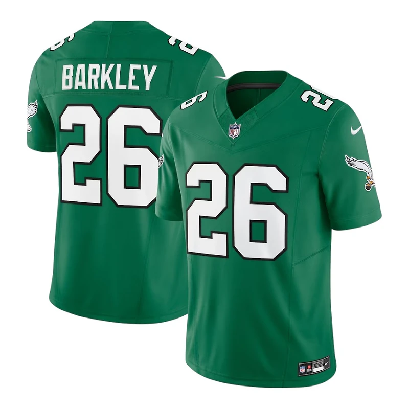 Philadelphia Eagles Saquon Barkley Kelly Green Nike Vapor F.U.S.E Limited Jersey