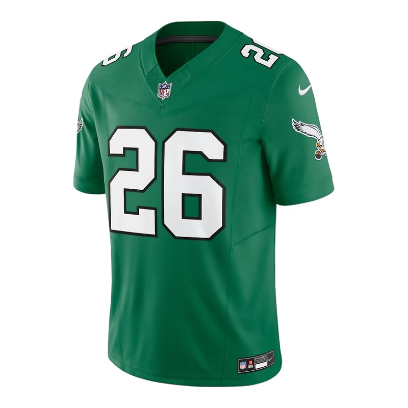 Philadelphia Eagles Saquon Barkley Kelly Green Nike Vapor F.U.S.E Limited Jersey