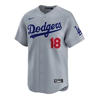Los Angeles Dodgers Yoshinobu Yamamoto Grey Alternate Road Nike Limited Player Jersey
