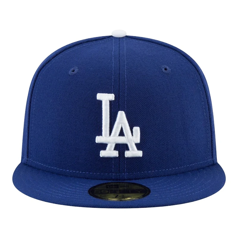 Kids Los Angeles Dodgers Royal Blue 2025 World Series Champs Patch New Era 59FIFTY Fitted Hat