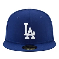 Kids Los Angeles Dodgers Royal Blue 2025 World Series Champs Patch New Era 59FIFTY Fitted Hat