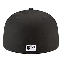 Los Angeles Dodgers Black and White 2025 World Series Champions Patch Grey UV New Era 59FIFTY Fitted Hat