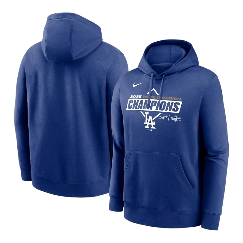 Los Angeles Dodgers Royal Blue 2025 World Series Champions Logo Home Plate Nike Hoodie