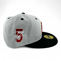 Los Angeles Dodgers Gray and Black "Freddie" 5 Side Patch Maroon UV New Era 59FIFTY Fitted Hat