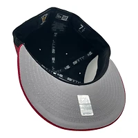 Dallas Stars Black and Scarlet 20th Anniversary Patch Gray UV New Era 59FIFTY Fitted Hat