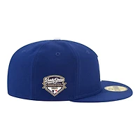 Los Angeles Dodgers Royal Blue On-Field 2025 World Series Champions Patch Black UV New Era 59FIFTY Fitted Hat