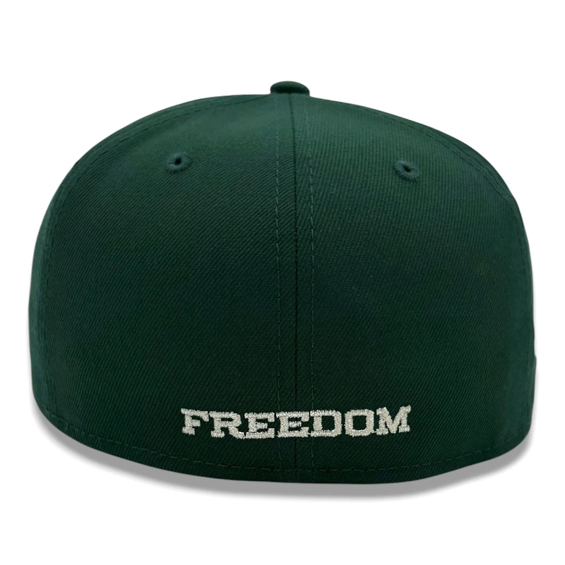 Anaheim Angels Dark Green "Freedom" 40th Anniversary Patch Grey UV New Era 59FIFTY Fitted Hat