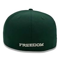 Anaheim Angels Dark Green "Freedom" 40th Anniversary Patch Grey UV New Era 59FIFTY Fitted Hat