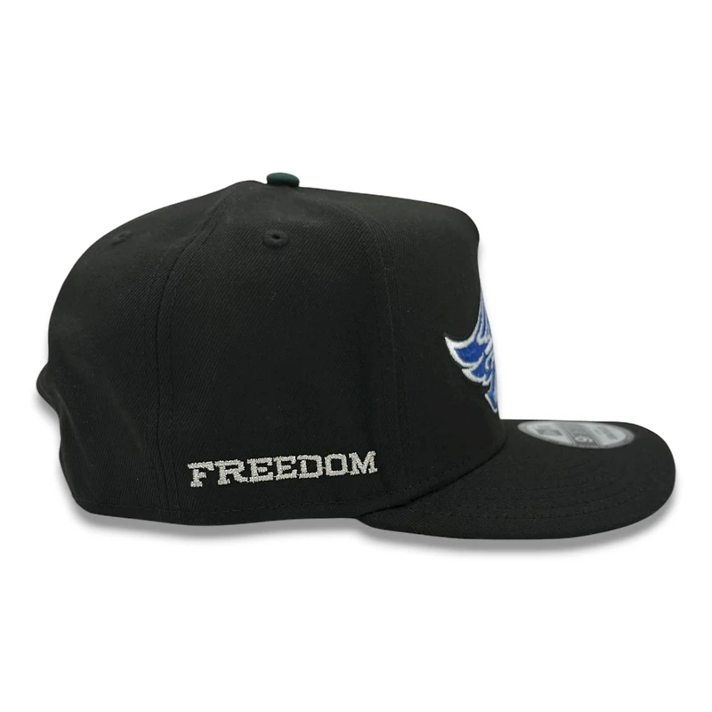 Anaheim Angels Black "Freedom" 40th Anniversary Patch Grey UV New Era 9FIFTY A-Frame Snapback Hat
